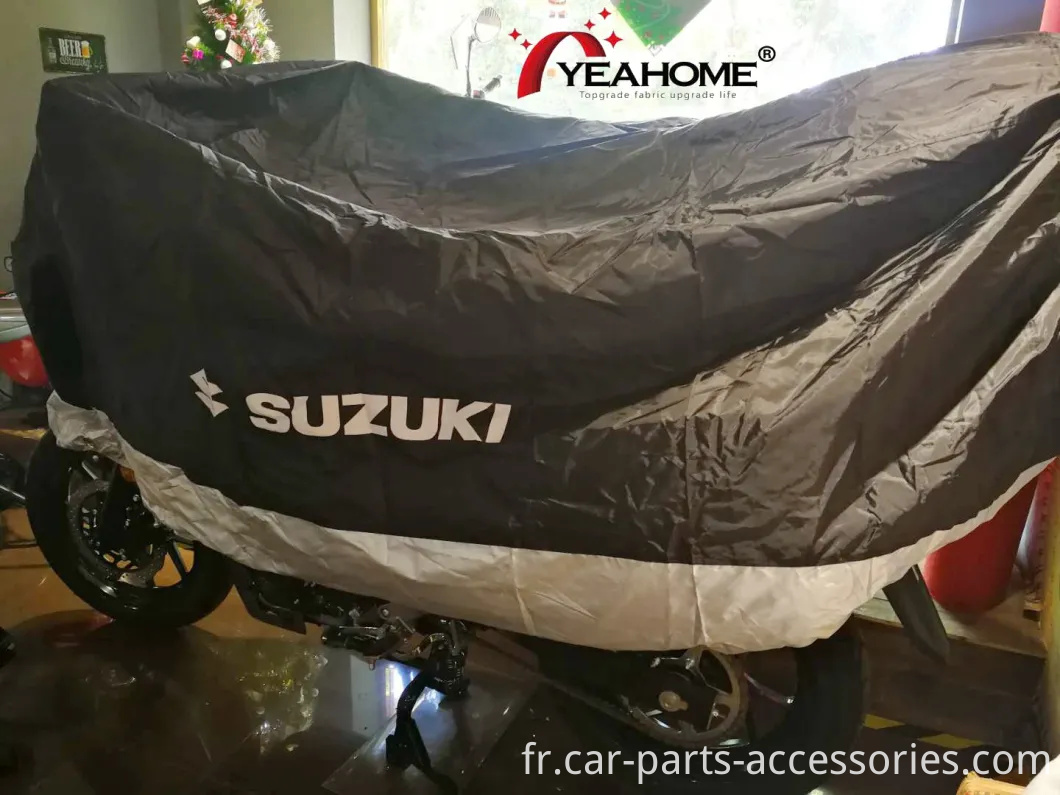 Housse de moto Logo personnalisé imprimé Patchwork Housse de protection extérieure pour moto